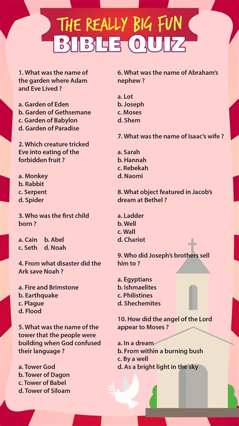 Fun Bible Quiz Questions And Answers Pdf Printable Bible Hot Sex Picture