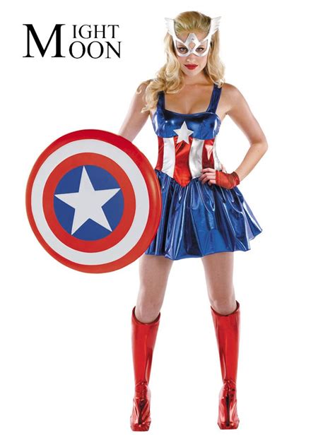 moonight women captain america costumes sexy halloween costumes cosplay sexy costume superhero