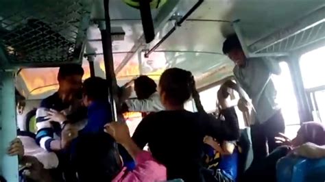indian sisters filmed fighting back against men harassing them on bus abc news