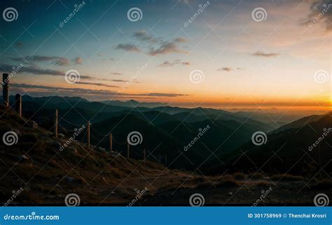 Twilight's Embrace: Breathtaking Tropical Paradise Sunset Royalty-Free