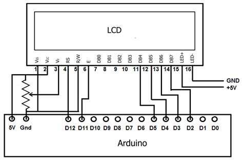 Shift register circuit for lcdbitmap. How to Display Text on an HD44780 LCD with an Arduino