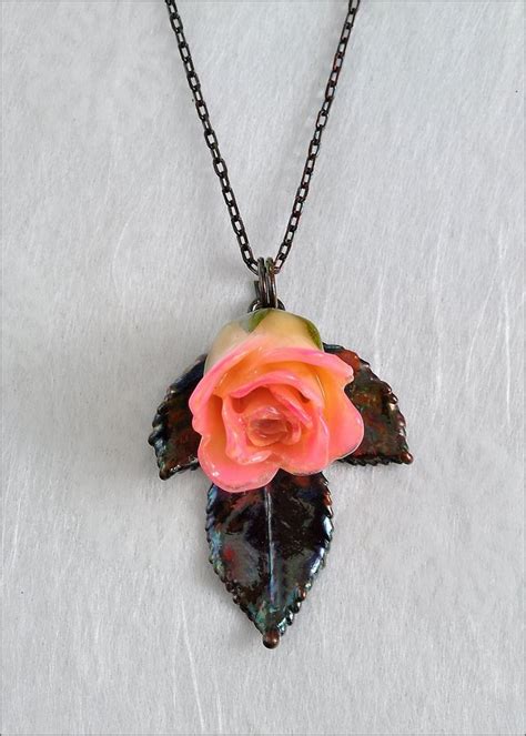 Rose Jewelry Real Rose Necklace