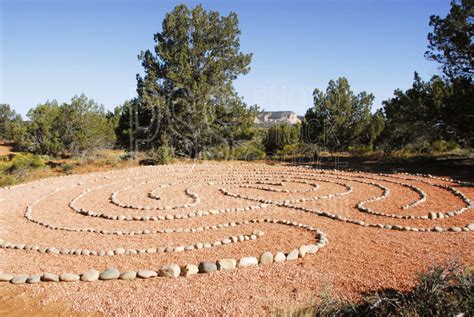 Photo Of Meditation Labyrinth By Photo Stock Source Mountains Kanab