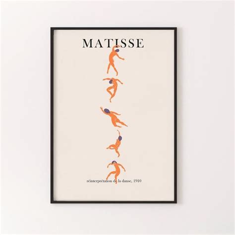 Henri Matisse Dance Figures Poster Boho Interpretation Etsy Henri