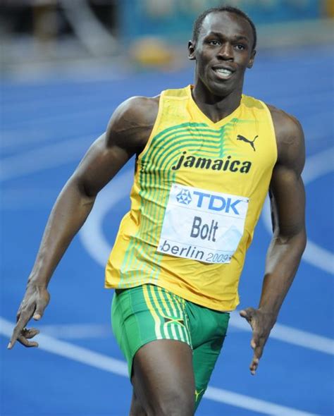 Learn about usain bolt's height, real name, wife, girlfriend & kids. Biography Intertainment: Usain Bolt Biography