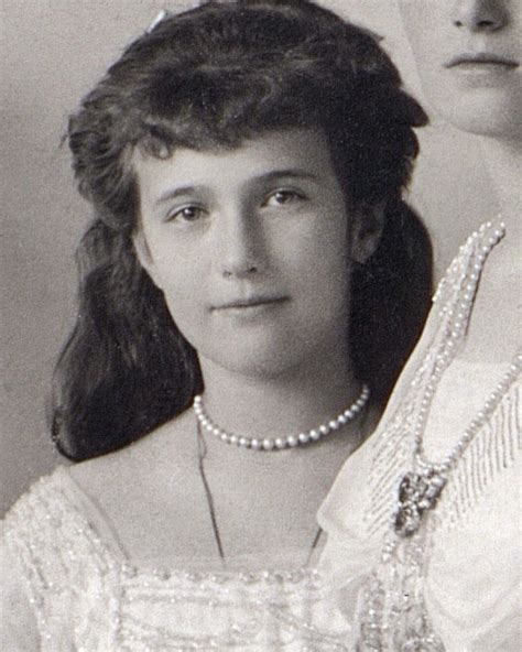 Close Up Detail Of Grand Duchess Anastasia Nikolaevna Of Russia An