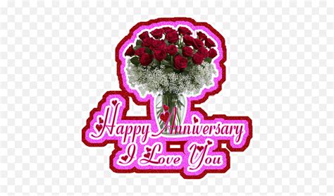 Happy Wedding Anniversary Wishes Red Roses And Breath Centerpieces