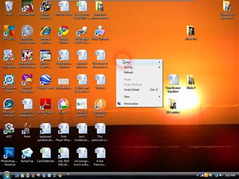 Adding these shortcuts to your desktop will allow you to click on them to open them in one step, as well as click and drag other files to them to easily keep your desktop organized. Get rid of desktop icons - YouTube