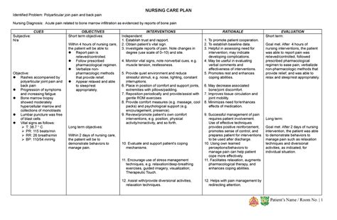 😝 Care Plan For Pain Chronic Pain Nursing Diagnosis And Care Plan 2022