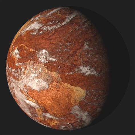 Desert Earth Planet 3d Model