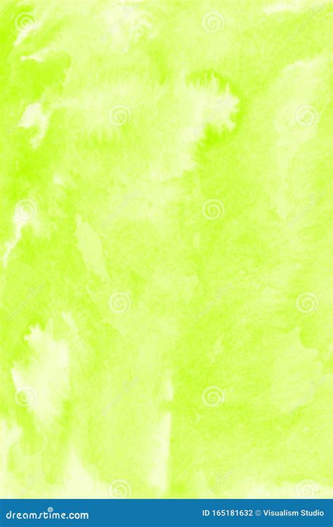 Illustration Of A Watercolor Background With A Greenish Yellow Color
