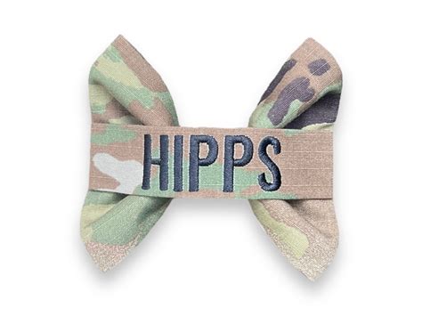 Army Ocp Nametape Hair Bow Army Wife Army Girlfriend Army Gift Military Gift Army Hair Bow