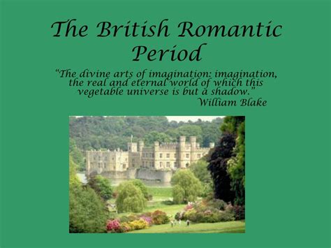 Ppt The British Romantic Period Powerpoint Presentation Free