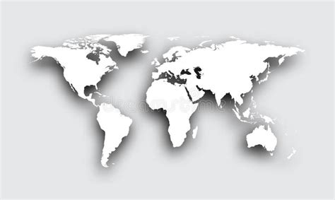 Parede, casa e jardim, tapete com 3d de madeira mapa do mundo e 1. Mapa Del Mundo Gris Y Los Continentes, Ejemplo Stock de ...