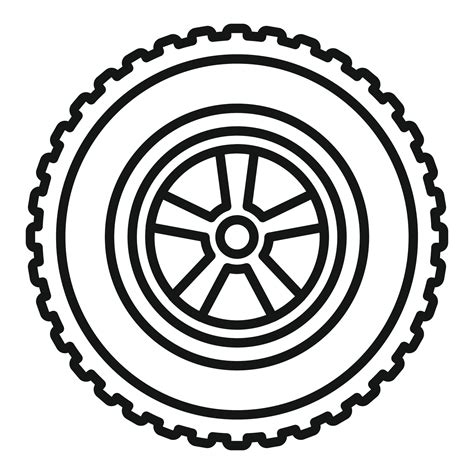 Repaired Tire Icon Outline Style 14693068 Vector Art At Vecteezy