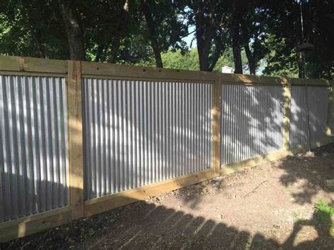 Corrugated Metal Fence Panels Front Corrugated Metal Fence