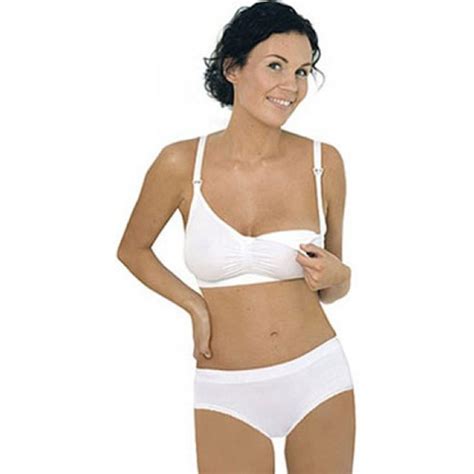 Carriwell Seamless Drop Cup Nursing Bra White Inhealth