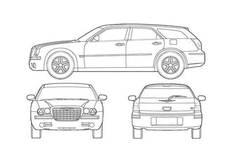 Download Drawing Chrysler 300c Wagon 2005 In Ai Pdf Png Svg Formats