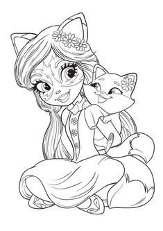 Enchantimals dolls are a group of lovable girls who have a special bond with their animal friends, and even share some of the same characteristics. 4848 beste afbeeldingen van coloriage in 2020 - Kleurplaten, Kleuren en Kleurboek