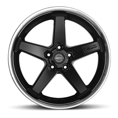 Gt Form Legacy Gloss Black With Chrome Lip 20x10 5x1143 Wheel Only