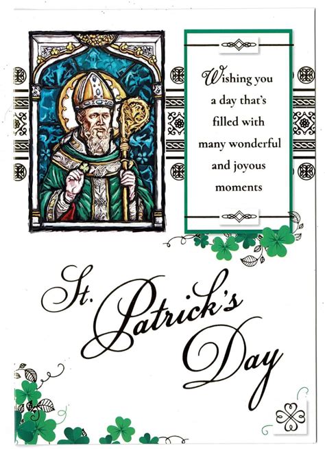 St Patricks Day Card With Sentiment Verse With Love Ts And Cards