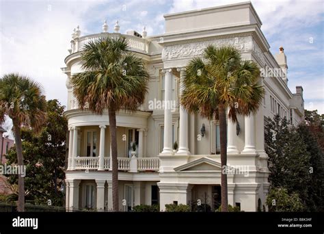 Old Southern Mansion Charleston South Carolina Usa Stock Photo Alamy