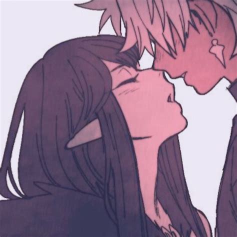 Matching Pfp 1 2 Anime Couple Kiss Art Reference Poses Anime Best