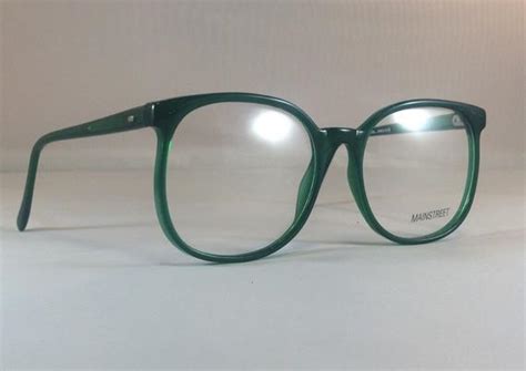 Vintage Green Glasses Frames Oversized Big Huge Wayfarer Eyeglasses Emerald Eyeglass Frames