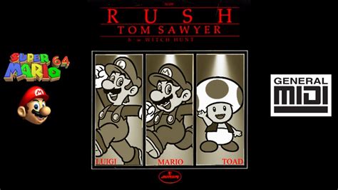 Rush Tom Sawyer W Super Mario 64 Soundfont ♫ Youtube