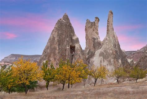 Panorama Of Unique Geological Formations In White Valley At Sunset In