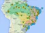 Mapa interactivo lugares turisticos Brasil