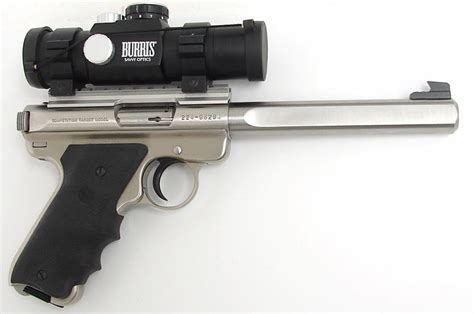 Ruger Mark Ii Target 22 Lr Caliber Pistol Stainless Steel Model With