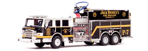 Jd is the only distillery in the world with its own fire brigade, staffed jack daniel moved his operation here in 1881 for the water that flows out of cave springs. Fire Replicas Jack Daniel's Fire Brigade P7 Pumper Scale Model