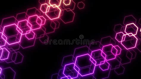 Neon Geometric Backgroundlinear Rhombusesabstract Colorful Neon