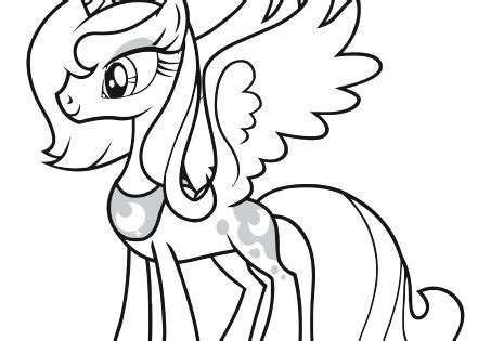 Download 10,276 coloring pages free vectors. My little pony coloring page (Princess Luna) | My Little ...