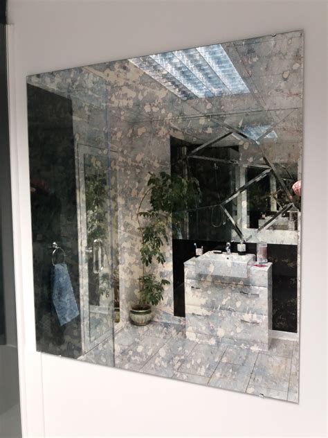 made to measure mirror glass silver tinted and toughened