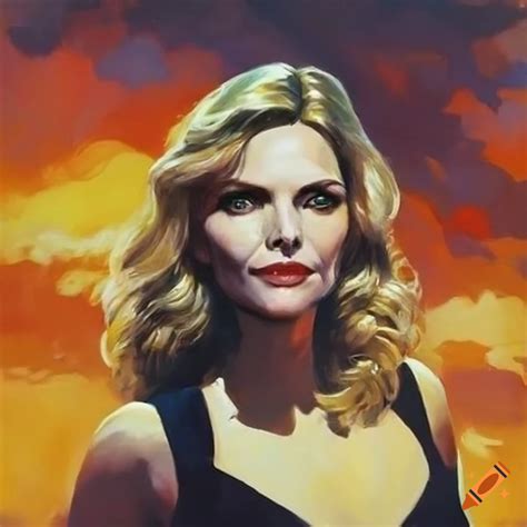Michelle Pfeiffer In Frazetta Art Style