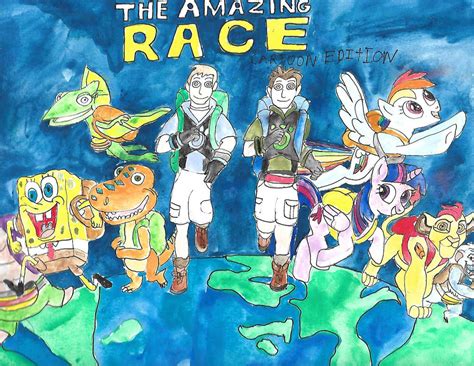 The Amazing Race Cartoon Edition Poster By Merrittwilson On Deviantart
