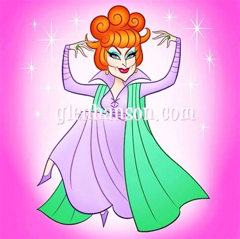 glen hanson bewitched endora drawings disney character