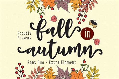 Fall In Autumn Font By Nun Creatype · Creative Fabrica Favorite Fonts