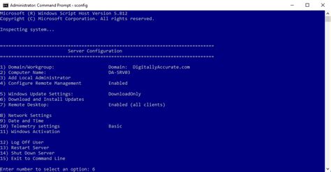 Windows Server Windows Update Using Cli Command Prompt And Sconfig