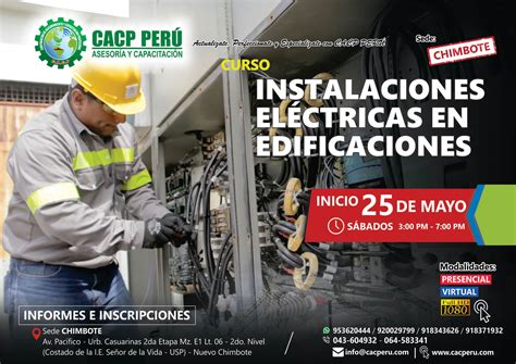 Cacp Perú Curso Instalaciones Eléctricas En Edificaciones 2019