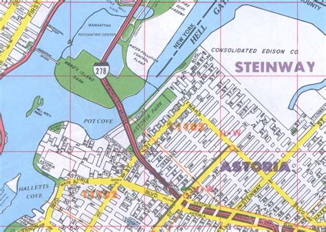 Astoria New York Map Tourist Map Of English