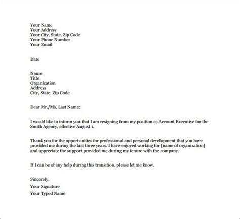 These tips on how to write a resignation letter will come in handy one day when you decide to how to leave your job gracefully. Simple Resignation Letter Template - 15+ Free Word, Excel, PDF Format Download! | Free & Premium ...