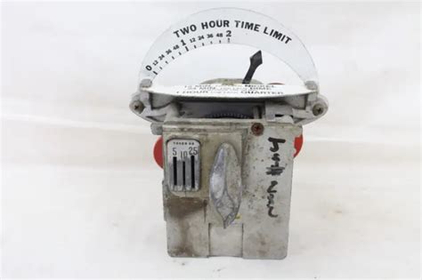Vintage Duncan Parking Meter Coin Mechanism Part Two Hour Time Limit