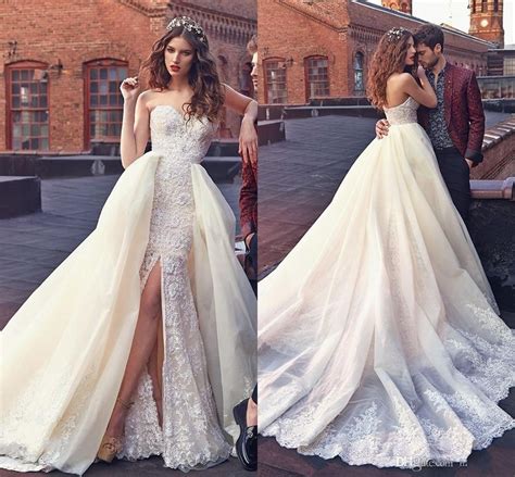 China 2018 Mermaid Lace Bridal Gown Arabic Dubai Wedding Dresses A33