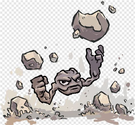 Geodude Used Rock Throw By Shamsnelson Throwing Rock Cartoon
