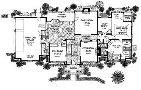 Classical Style House Plan 5 Beds 35 Baths 4045 Sqft Plan 310 1095