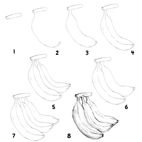 How To Draw A Banana Drawings Fruits Drawing Doodle Art Designs