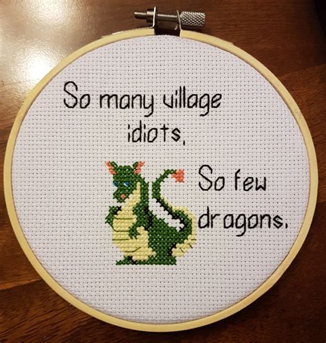 We did not find results for: Subversive cross stitch. So many village idiots, so few ...